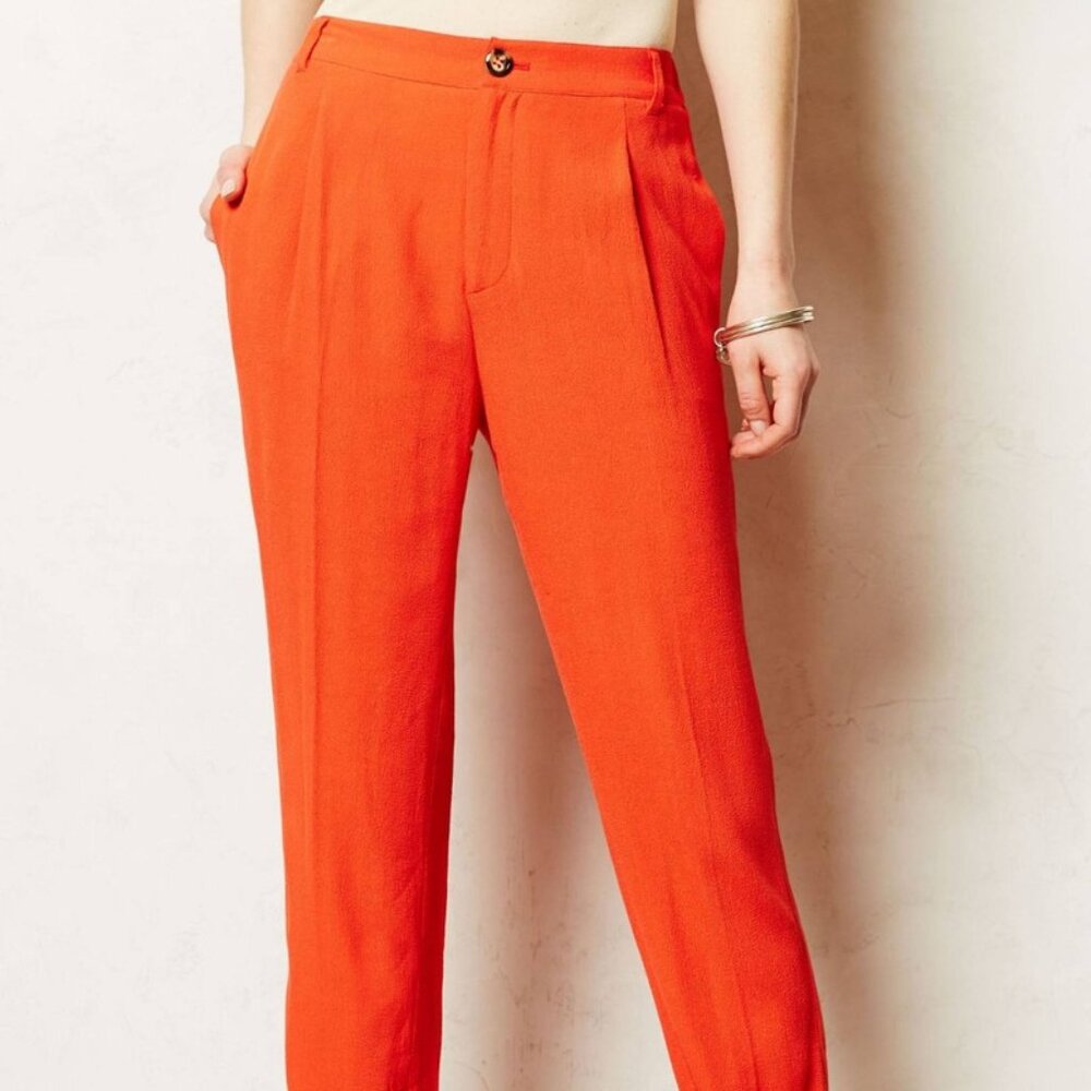 🌿 Anthropologie Elevenses High-Waisted Cropped Pants – Size 2 🌿